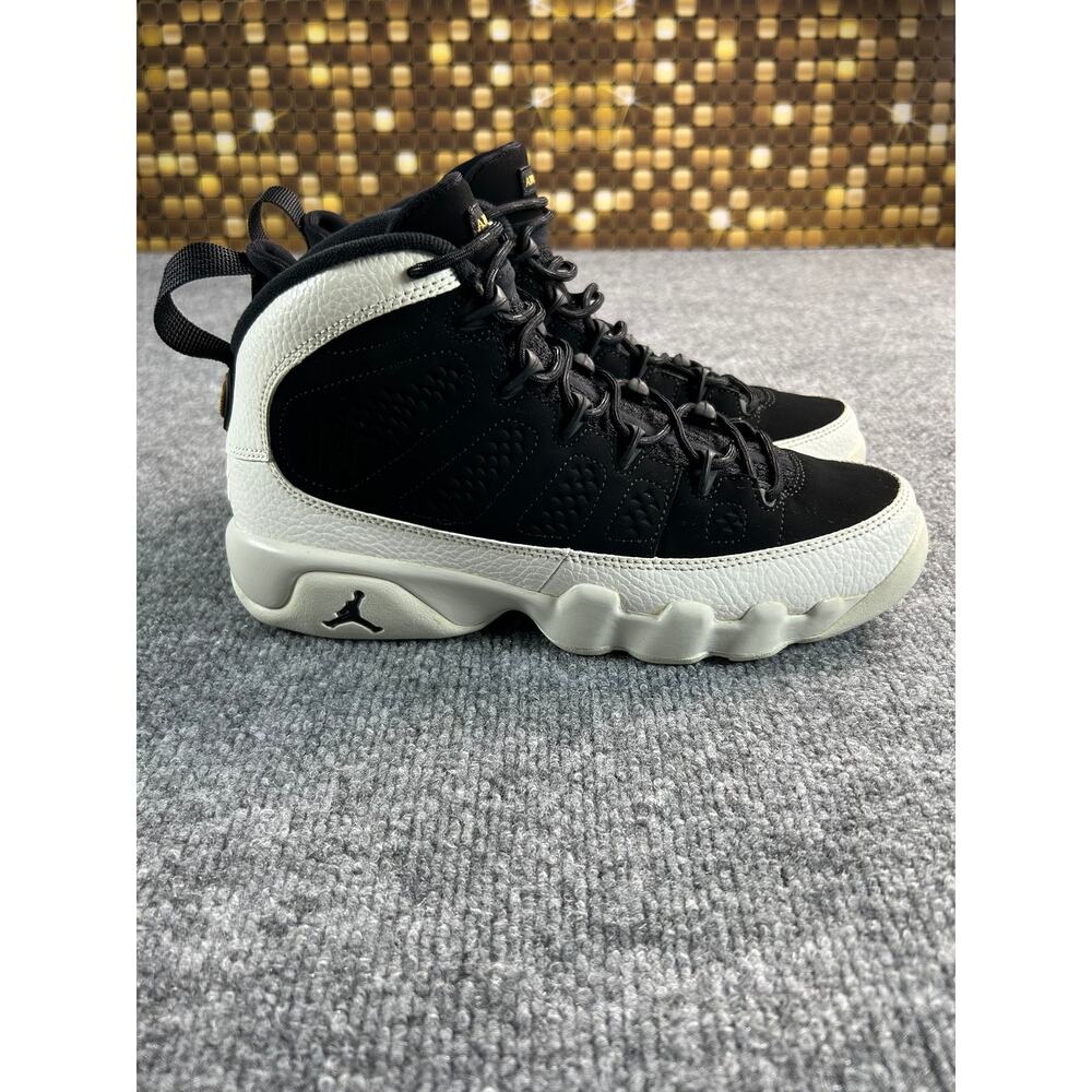 Nike Air Jordan 9 Retro City Of Flight Black White Gold GS Size 6Y W7 - Picture 6 of 12